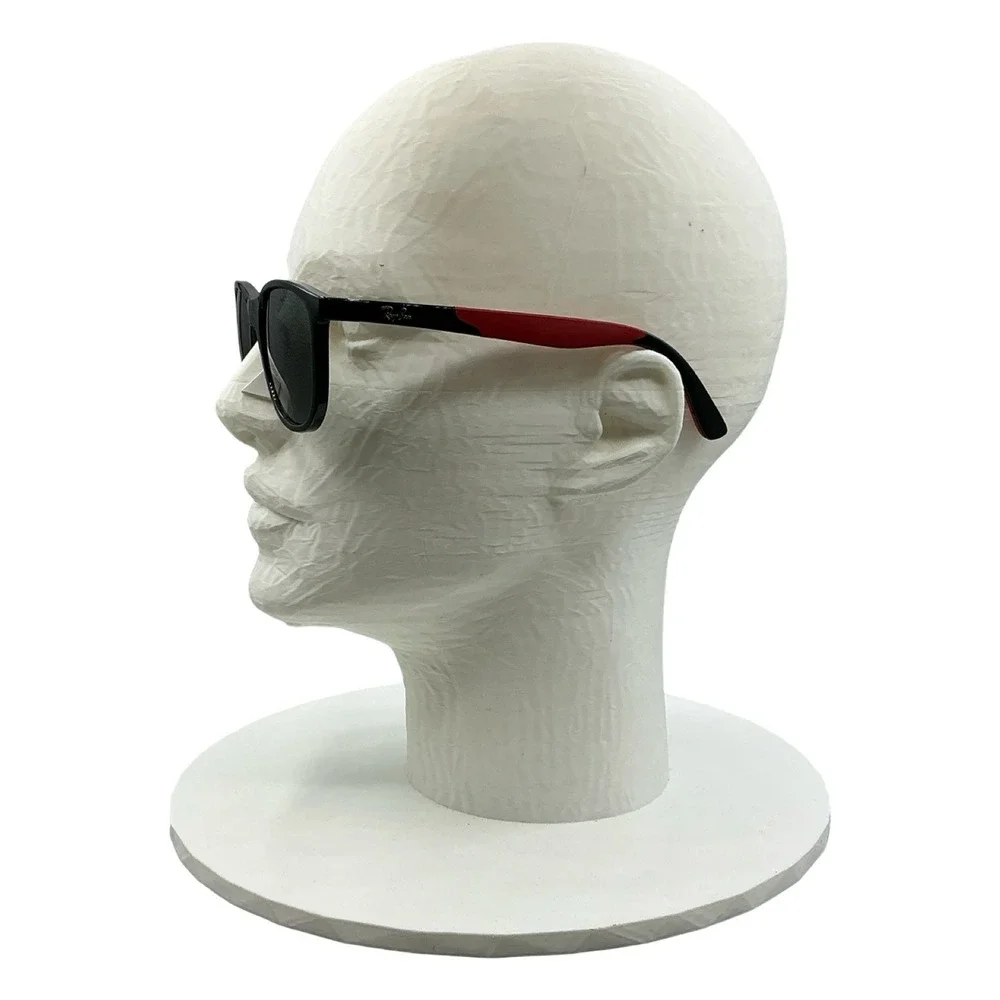 Ray-Ban Junior RJ 9077S 7131/71 Black Red Square Sunglasses 49-16-130 Scuffed